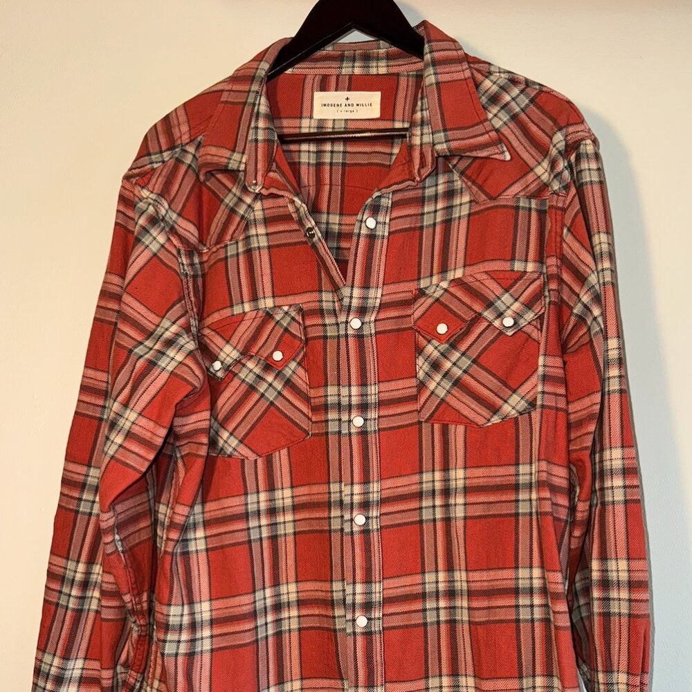 imogene + willie Sawtooth Pearl Snap Japanese Flannel